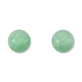 10mm Jadeite Stud Earrings