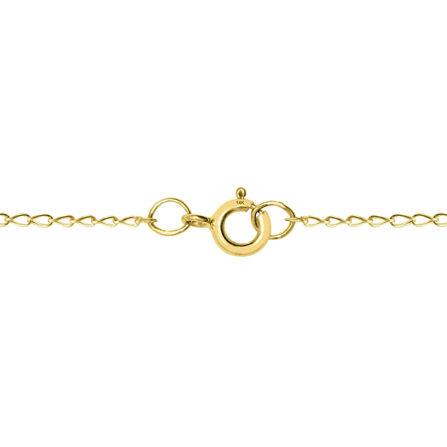 14K Yellow Gold 5X3Mm Oval Sapphire And Diamond Pendant