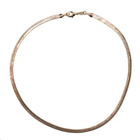 18k Gold Flat Choker 4mm