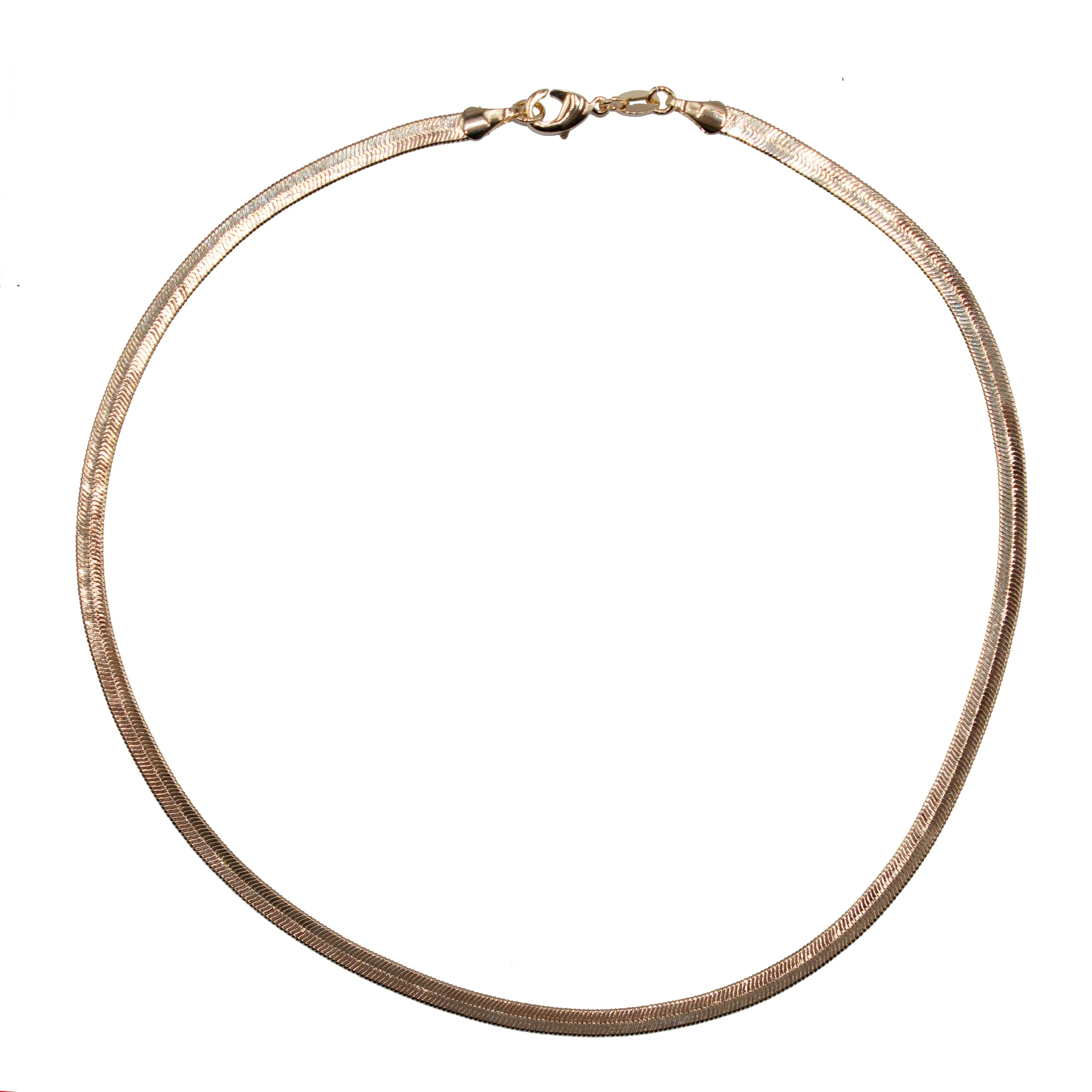 18k Gold Flat Choker 4mm