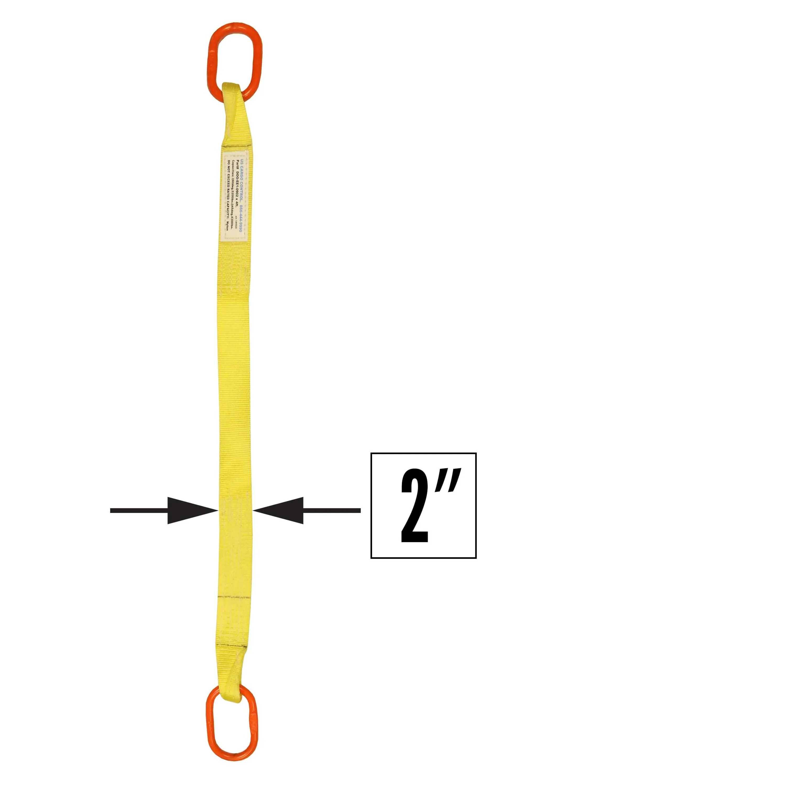 2"x4' (2 ply) Single Leg Nylon Sling w/ Master Link Both Ends