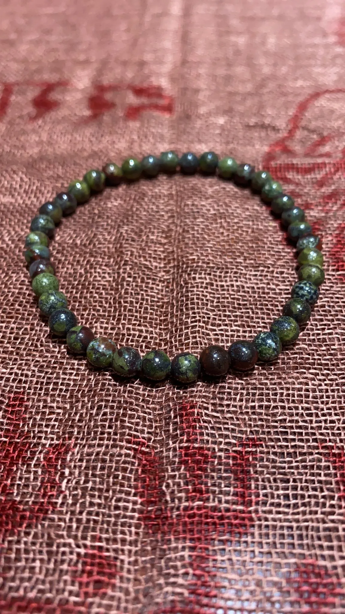 4MM Dragon's Blood Bead Bracelet