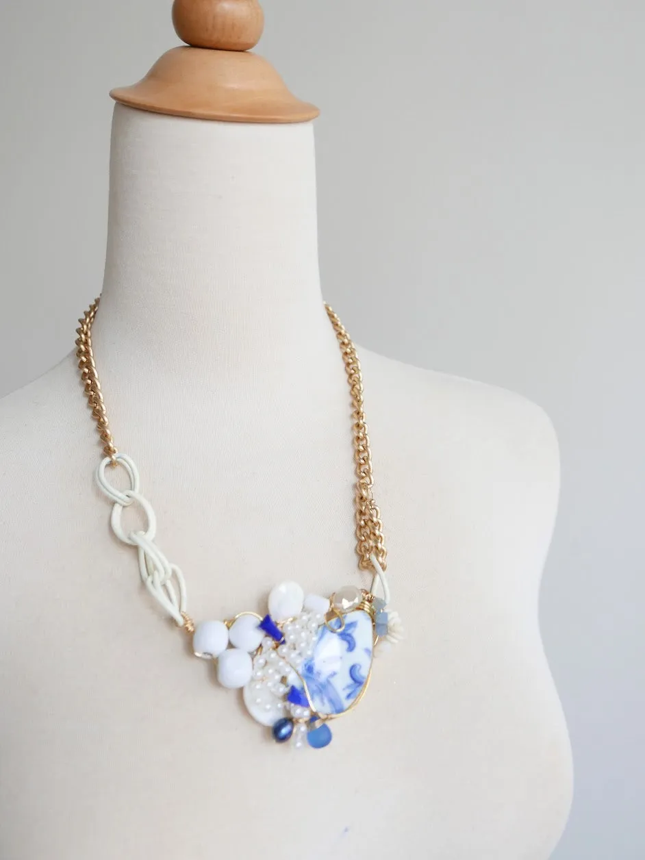 A New Story - Porcelain Statement Necklace