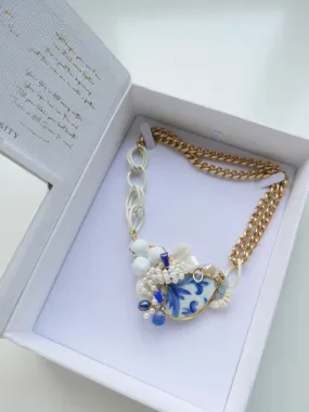 A New Story - Porcelain Statement Necklace