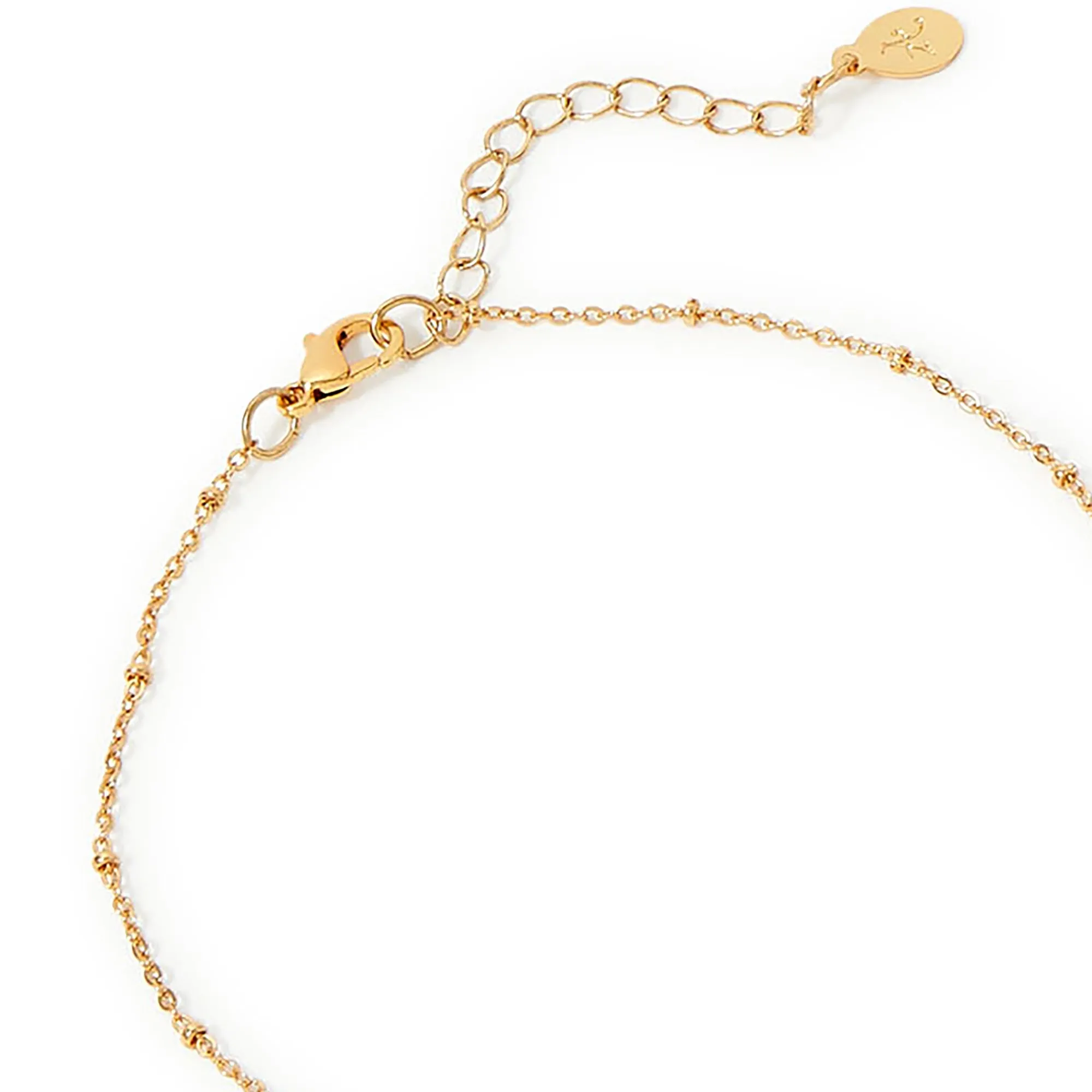 Accessorize London Women's Pink Small Stone Slice Stone Pendant Necklace