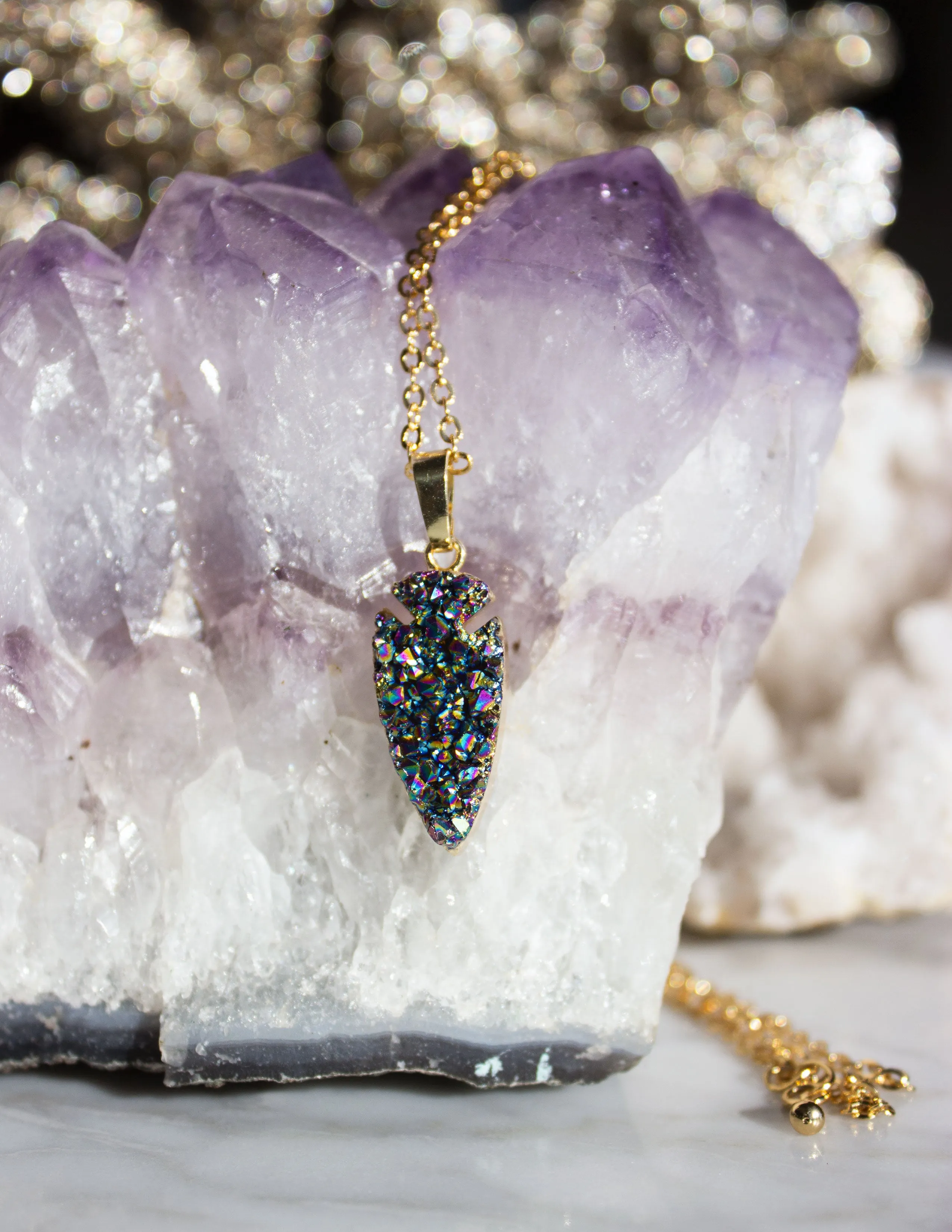 AGATE QUARTZ DRUZY- BLACK
