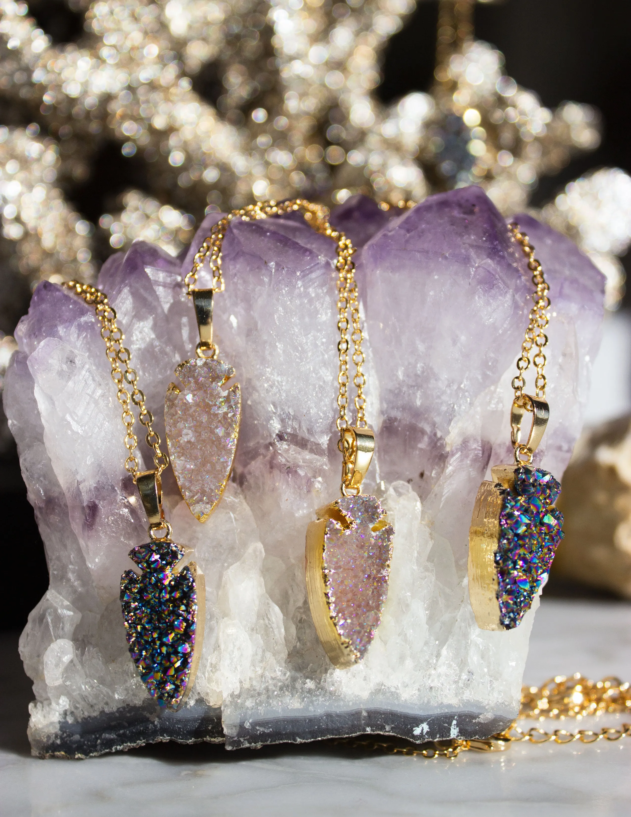 AGATE QUARTZ DRUZY- BLACK