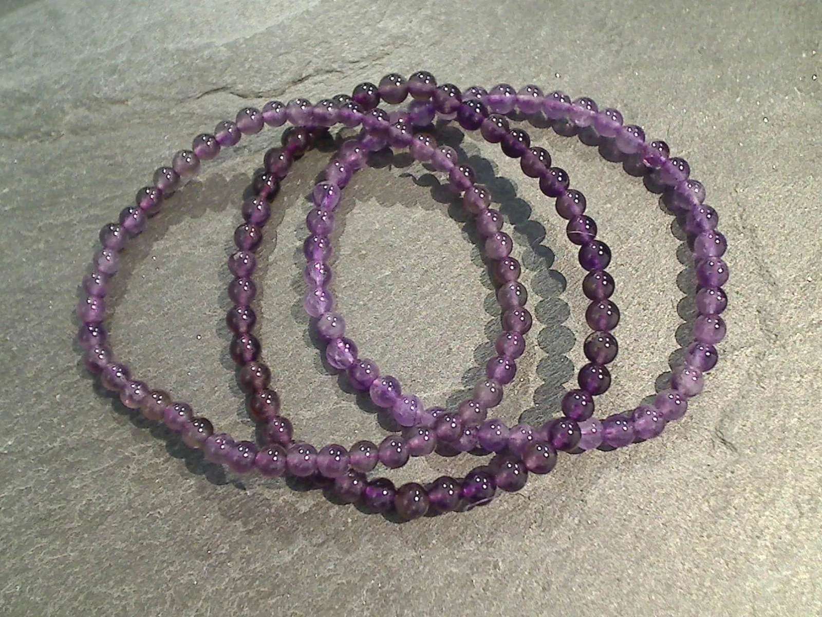 Amethyst 4MM Stretch Bracelet