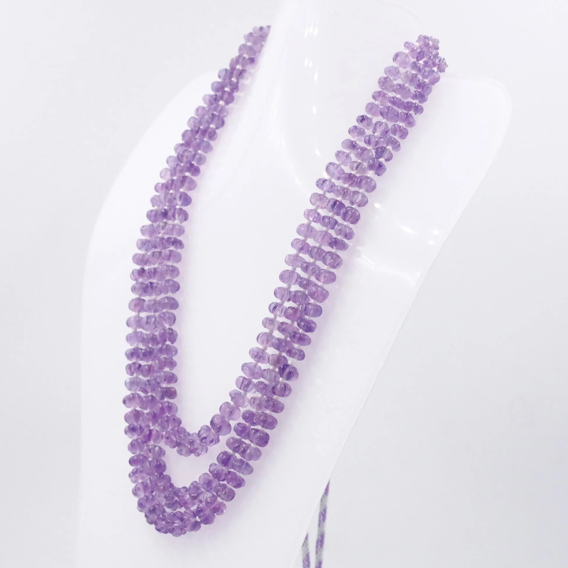 Amethyst Pumpkin Necklace Amethyst Necklace Quartz Necklace Layered Necklace Gemstone Necklace Beaded Necklace SKU 6143317