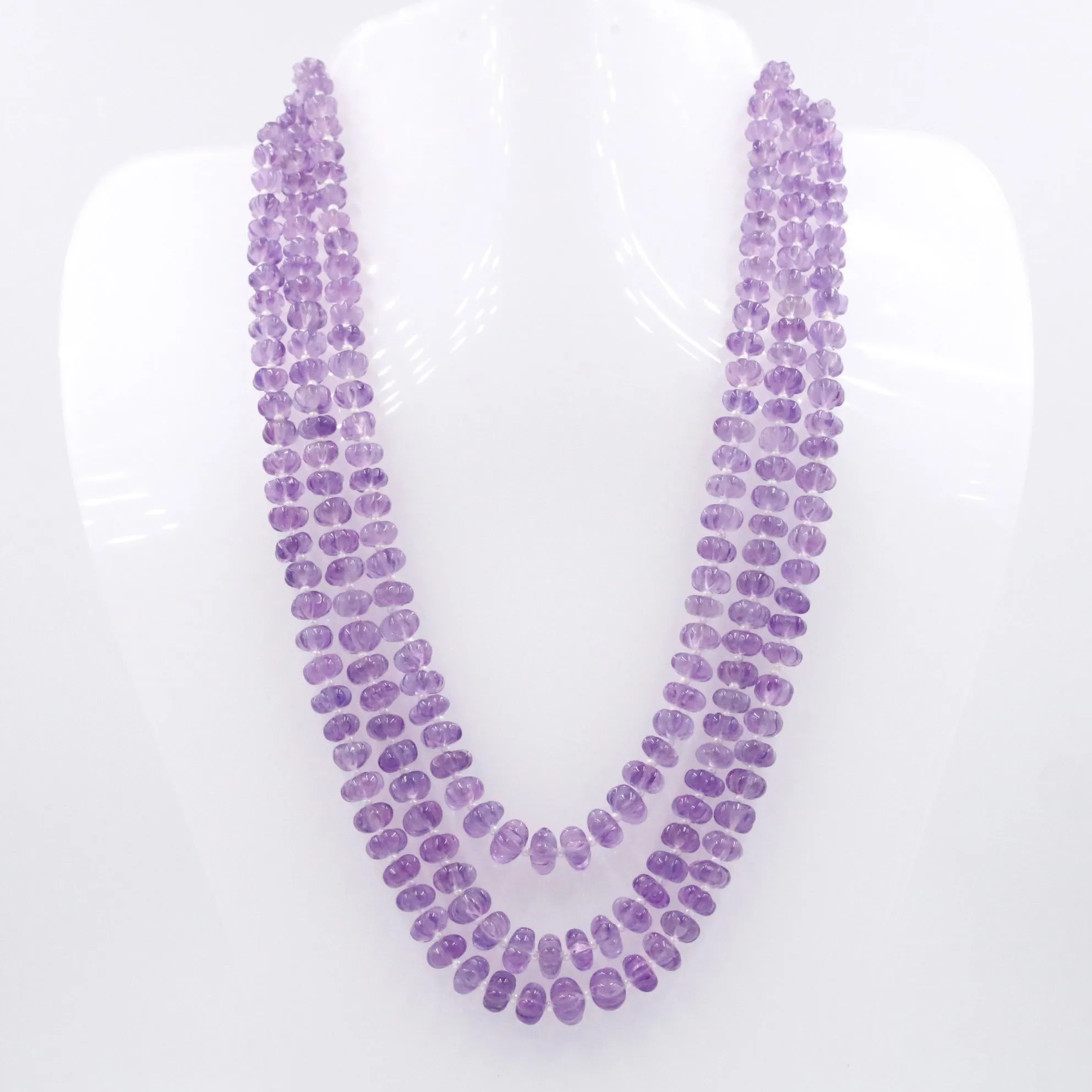 Amethyst Pumpkin Necklace Amethyst Necklace Quartz Necklace Layered Necklace Gemstone Necklace Beaded Necklace SKU 6143317