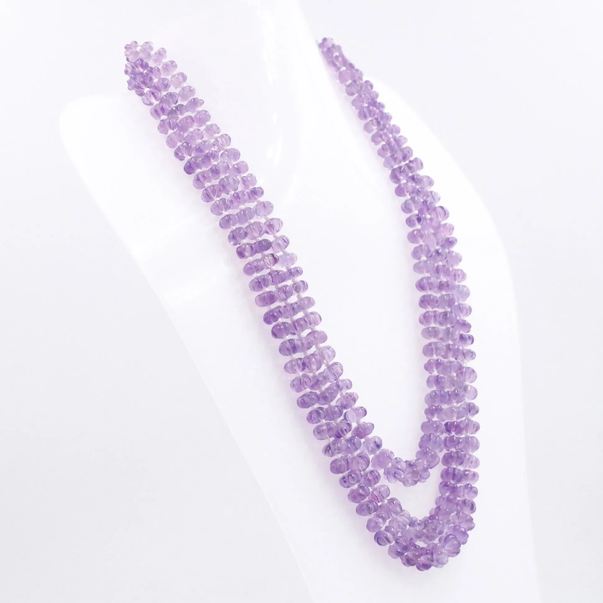 Amethyst Pumpkin Necklace Amethyst Necklace Quartz Necklace Layered Necklace Gemstone Necklace Beaded Necklace SKU 6143317