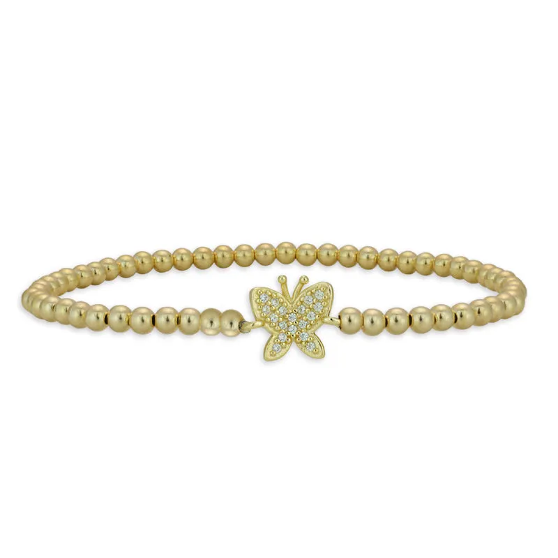 Aniyah Butterfly Bead Bracelet