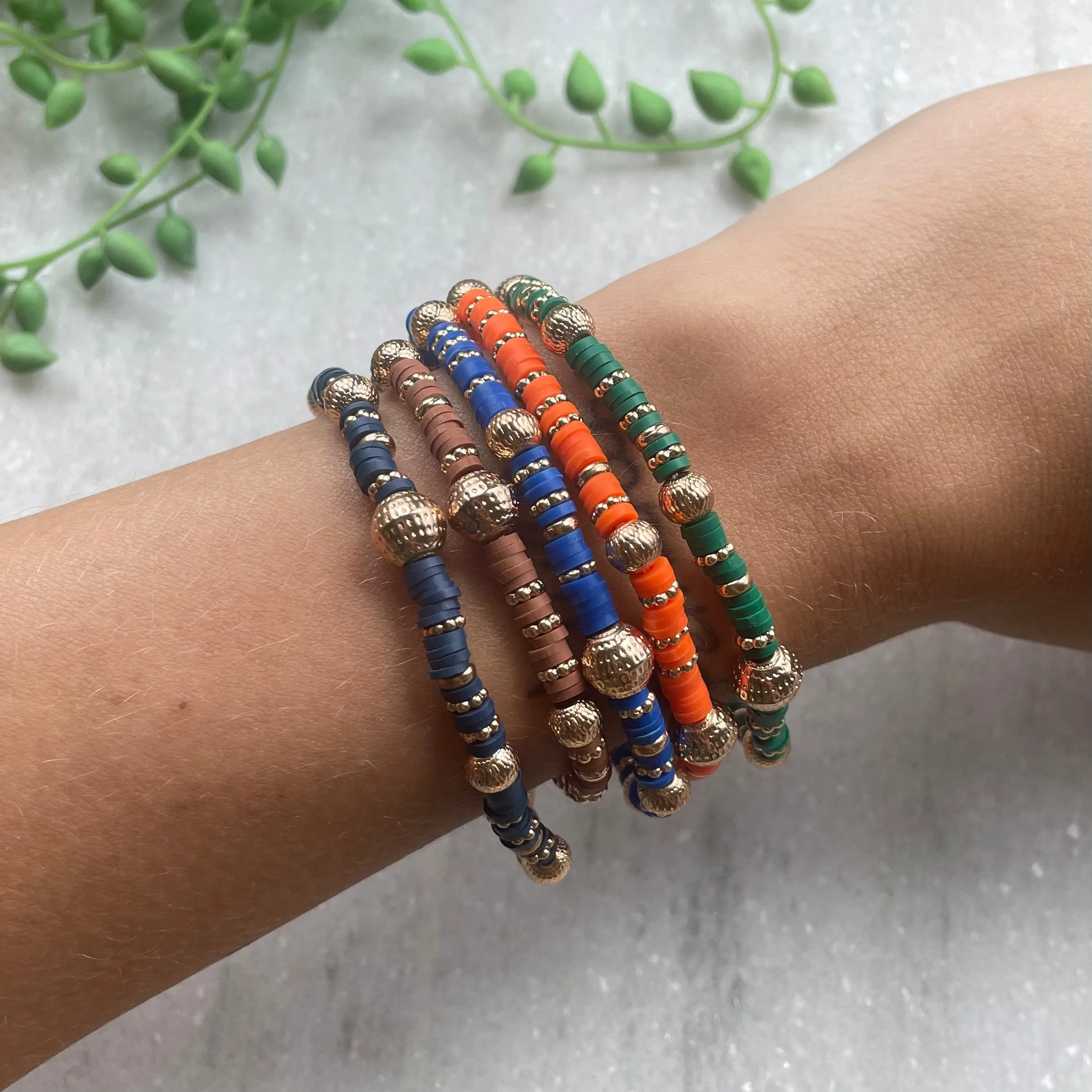 Assorted Colored Beaded Bracelets