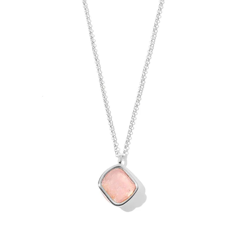 Azalea Necklace - Rose Quartz