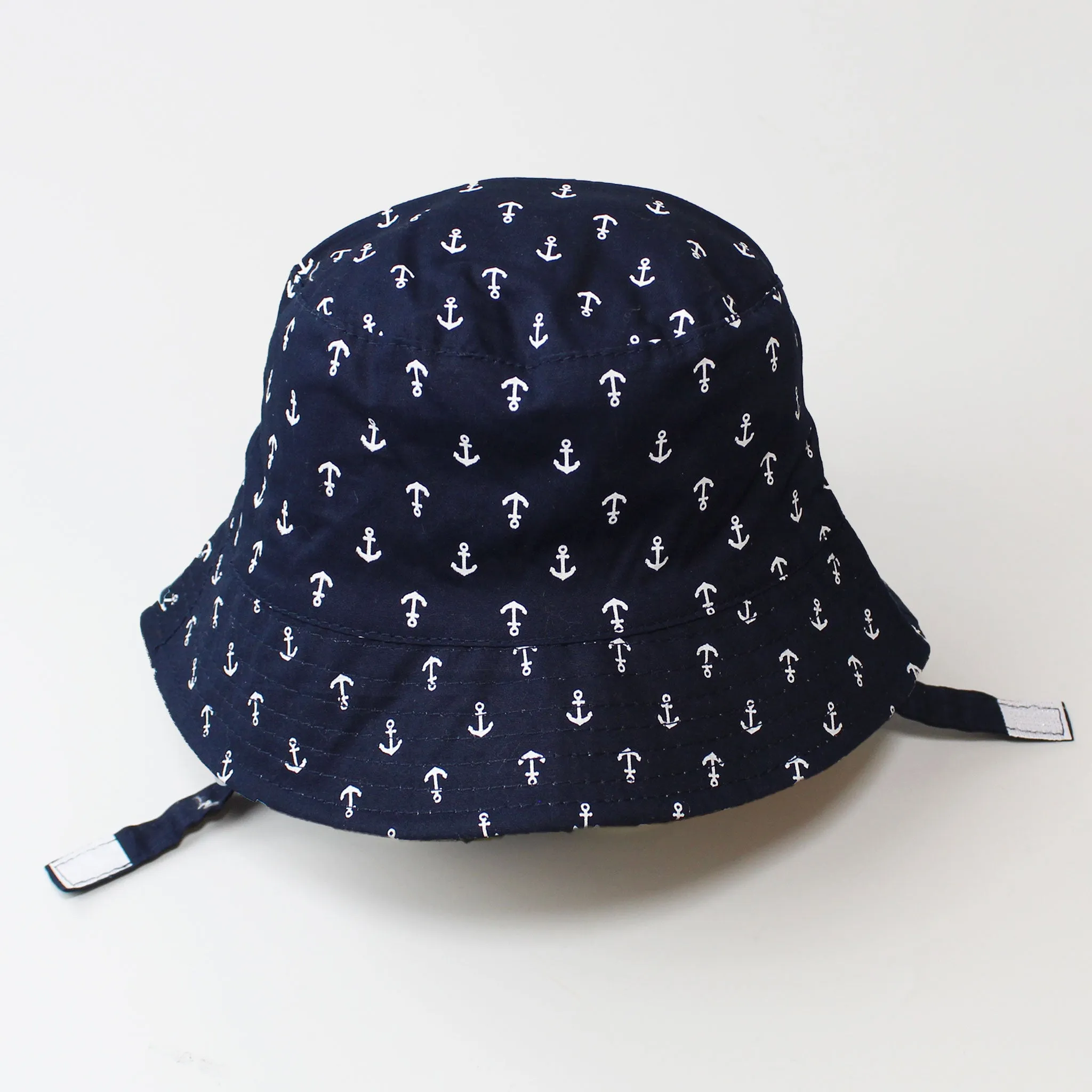 Baby Boys Pattern Bucket Hat - Navy Blue