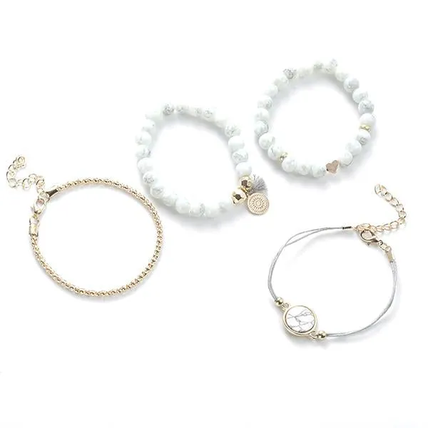 Beaded Tassel Bracelet Set 29982376C