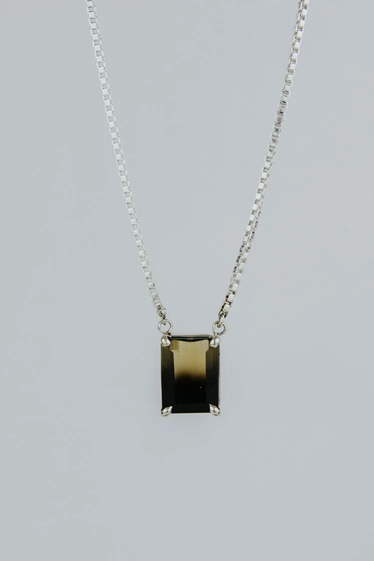 Bi-Color Smoky Quartz Necklace