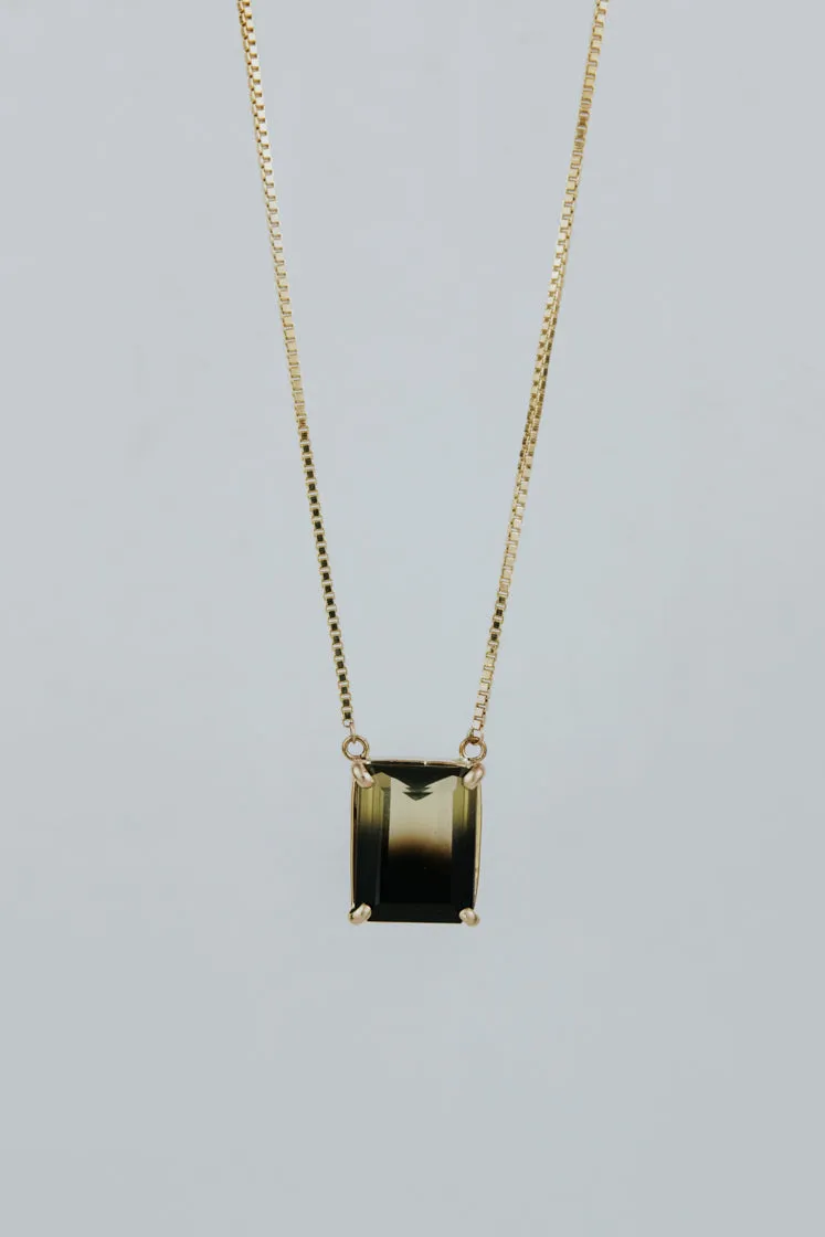 Bi-Color Smoky Quartz Necklace