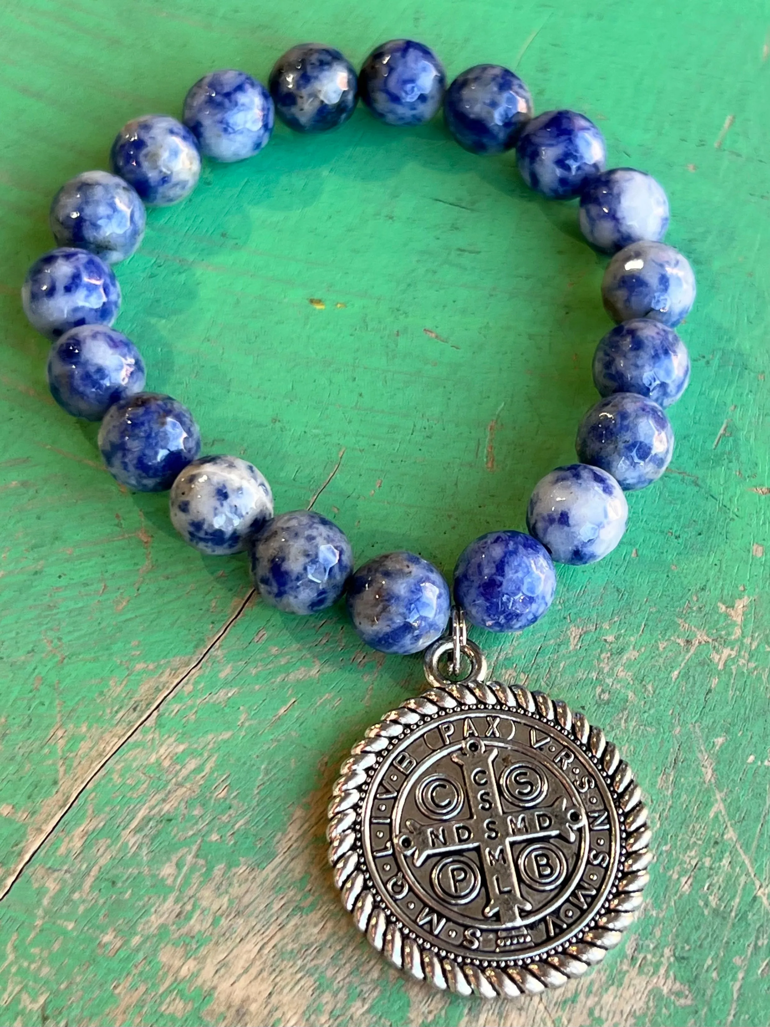 Big St Benedict Medallion Bracelet