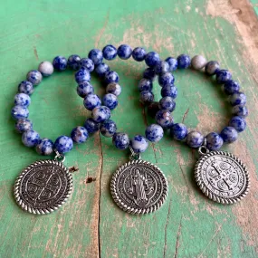 Big St Benedict Medallion Bracelet