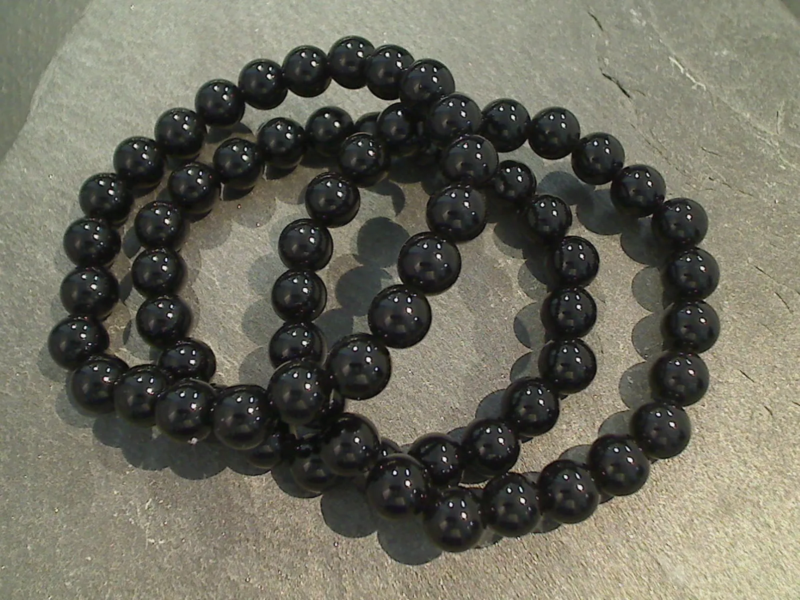 Black Obsidian 8MM Stretch Bracelet