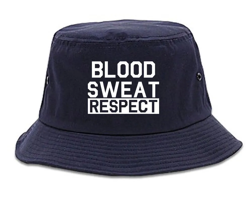 Blood Sweat Respect Gym Workout Mens Bucket Hat
