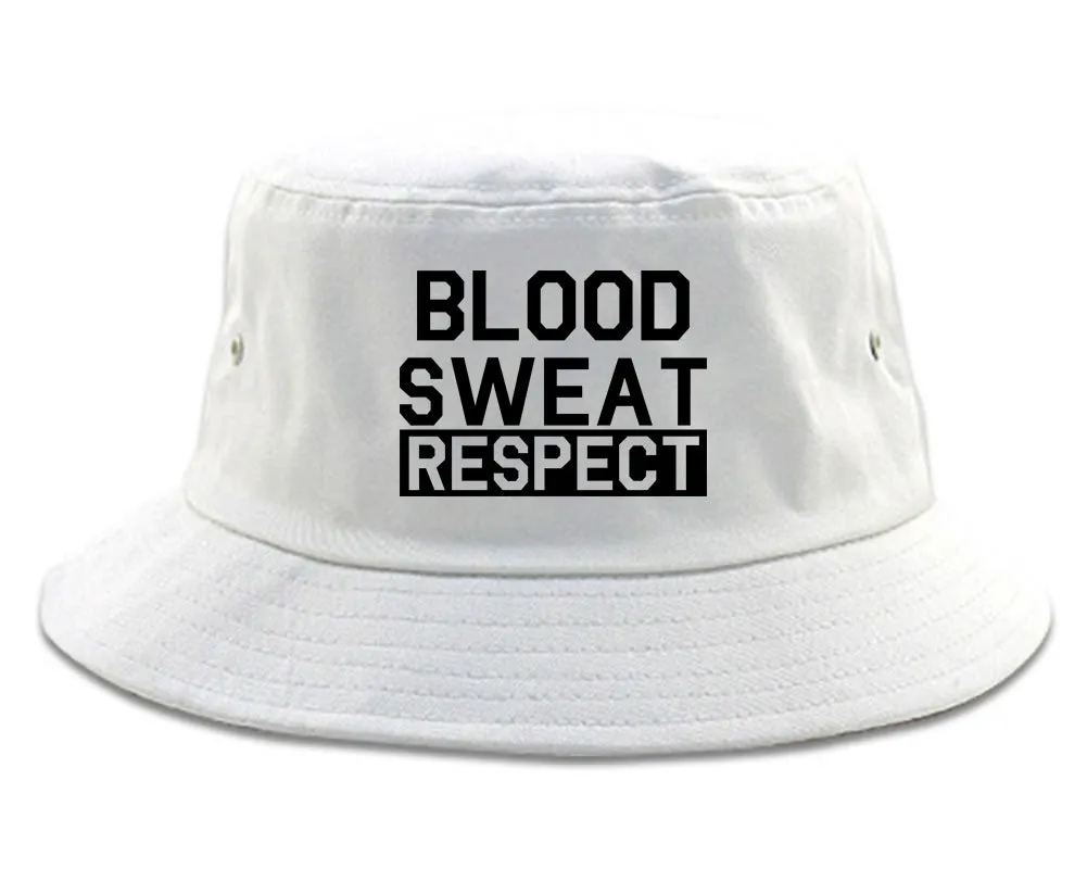 Blood Sweat Respect Gym Workout Mens Bucket Hat