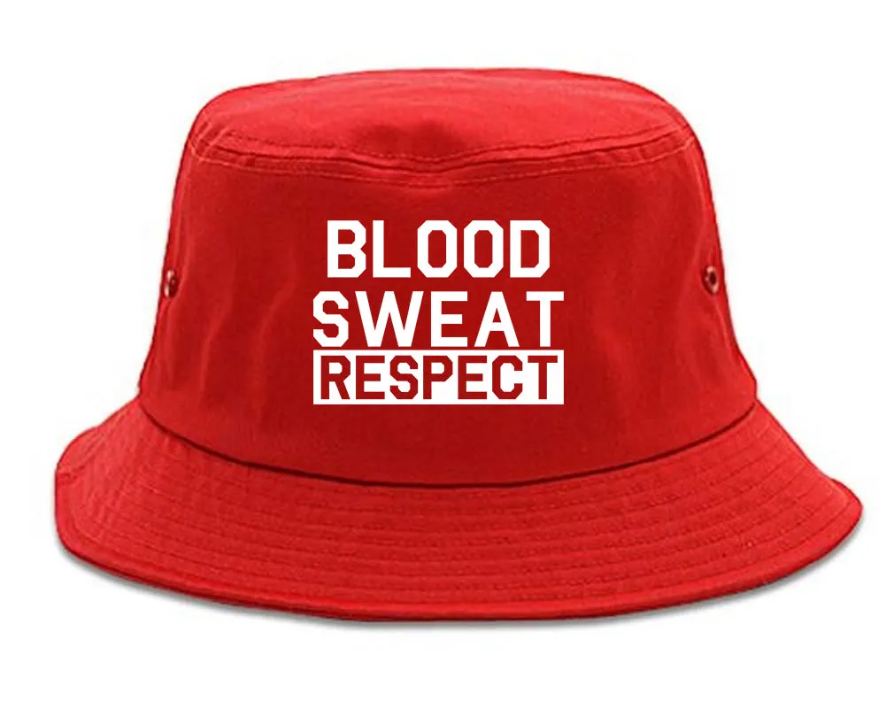 Blood Sweat Respect Gym Workout Mens Bucket Hat