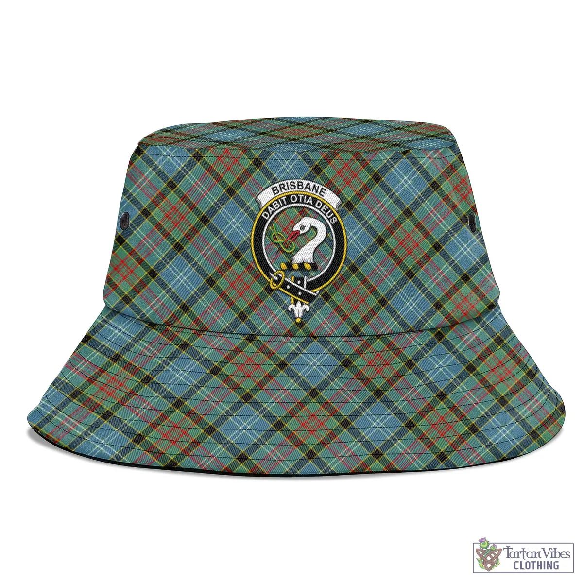 Brisbane Tartan Bucket Hat with Family Crest