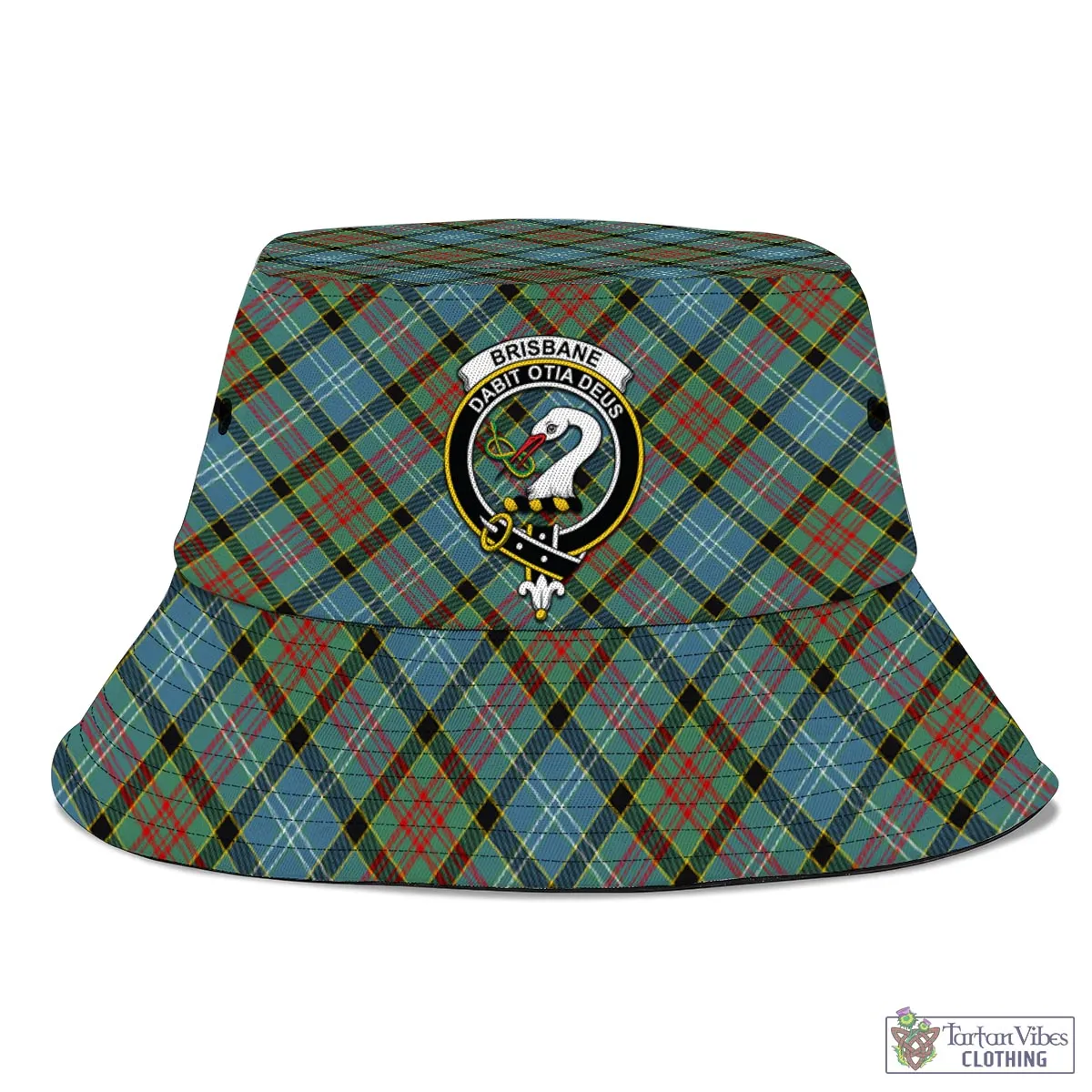 Brisbane Tartan Bucket Hat with Family Crest