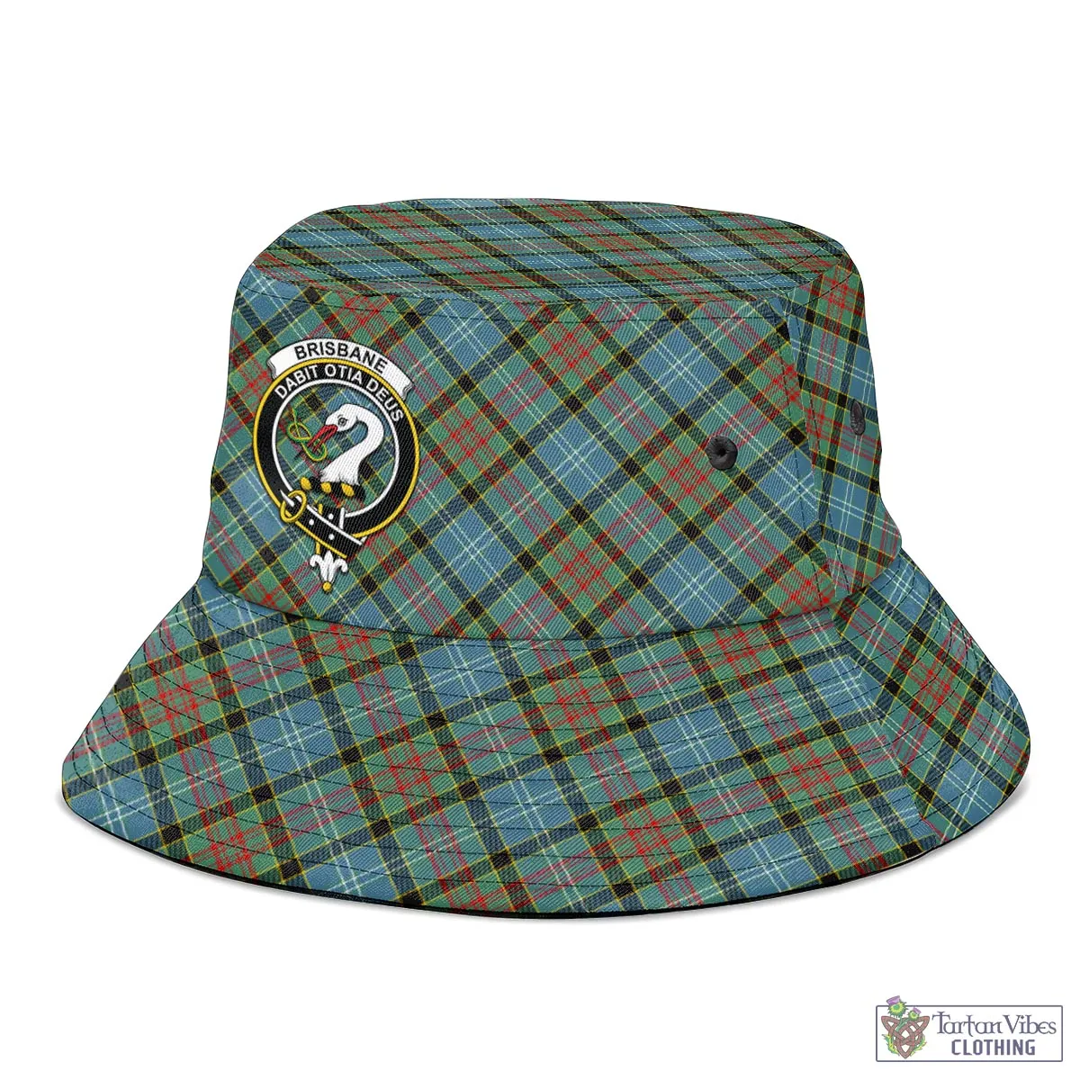 Brisbane Tartan Bucket Hat with Family Crest