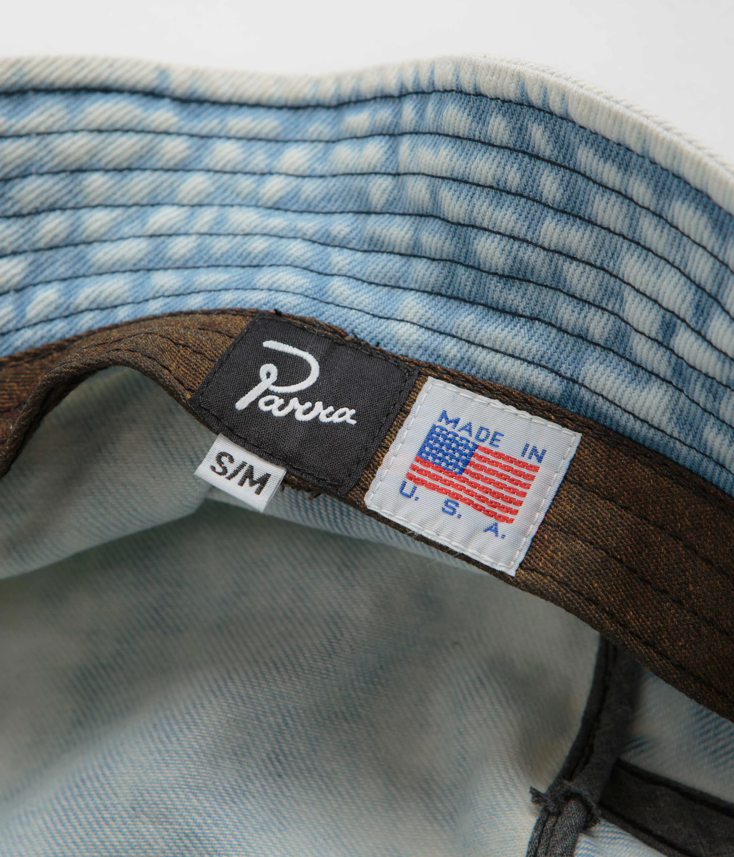 by Parra The Great Goose Bucket Hat - Washed Light Blue