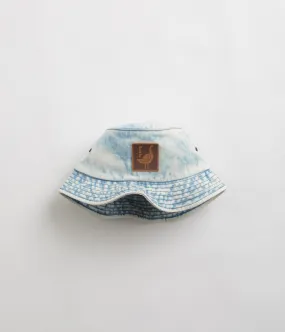 by Parra The Great Goose Bucket Hat - Washed Light Blue