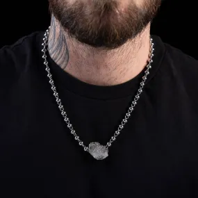 Caged Quartz Bead Necklace