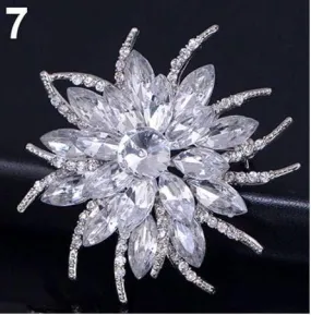 Cake brooch, crystal rhinestone cake decoration - by Crystal wedding uk