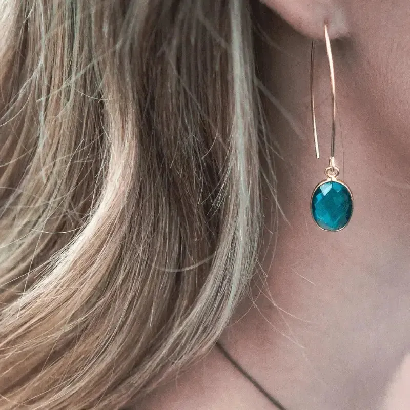 Capri Hydro Quartz Earrings - Ocean Jewlery