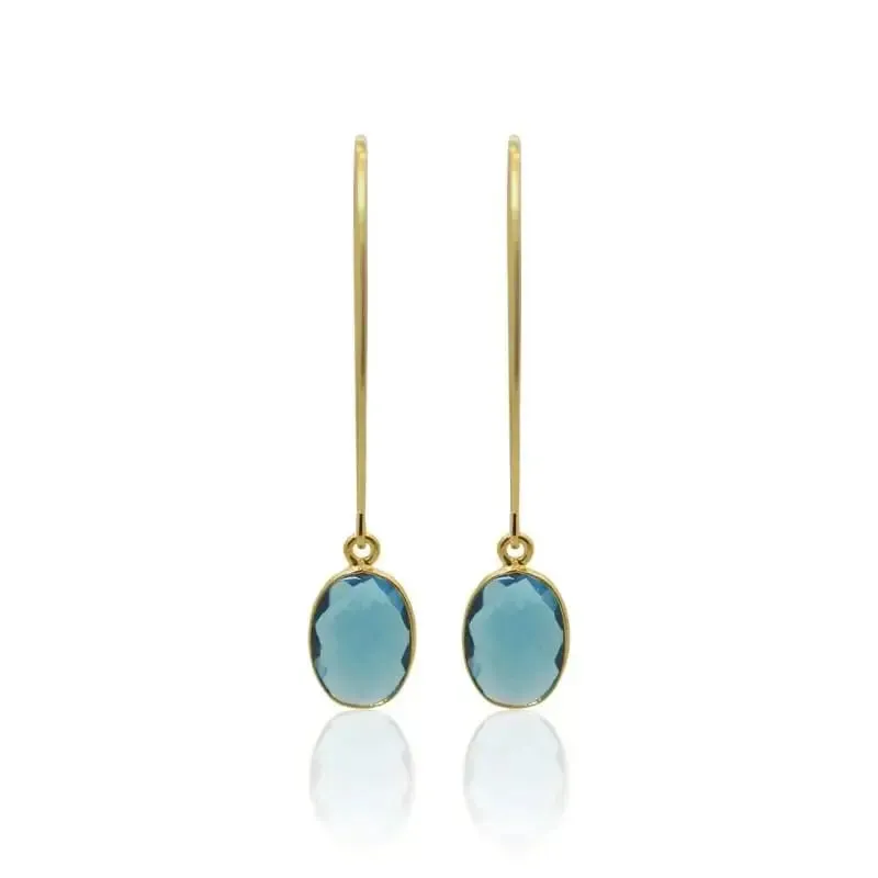 Capri Hydro Quartz Earrings - Ocean Jewlery