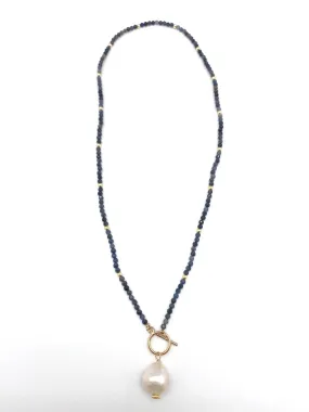 Carol Necklace gem - blue sapphire