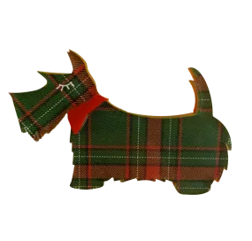 Christmas Scotty - Brooch