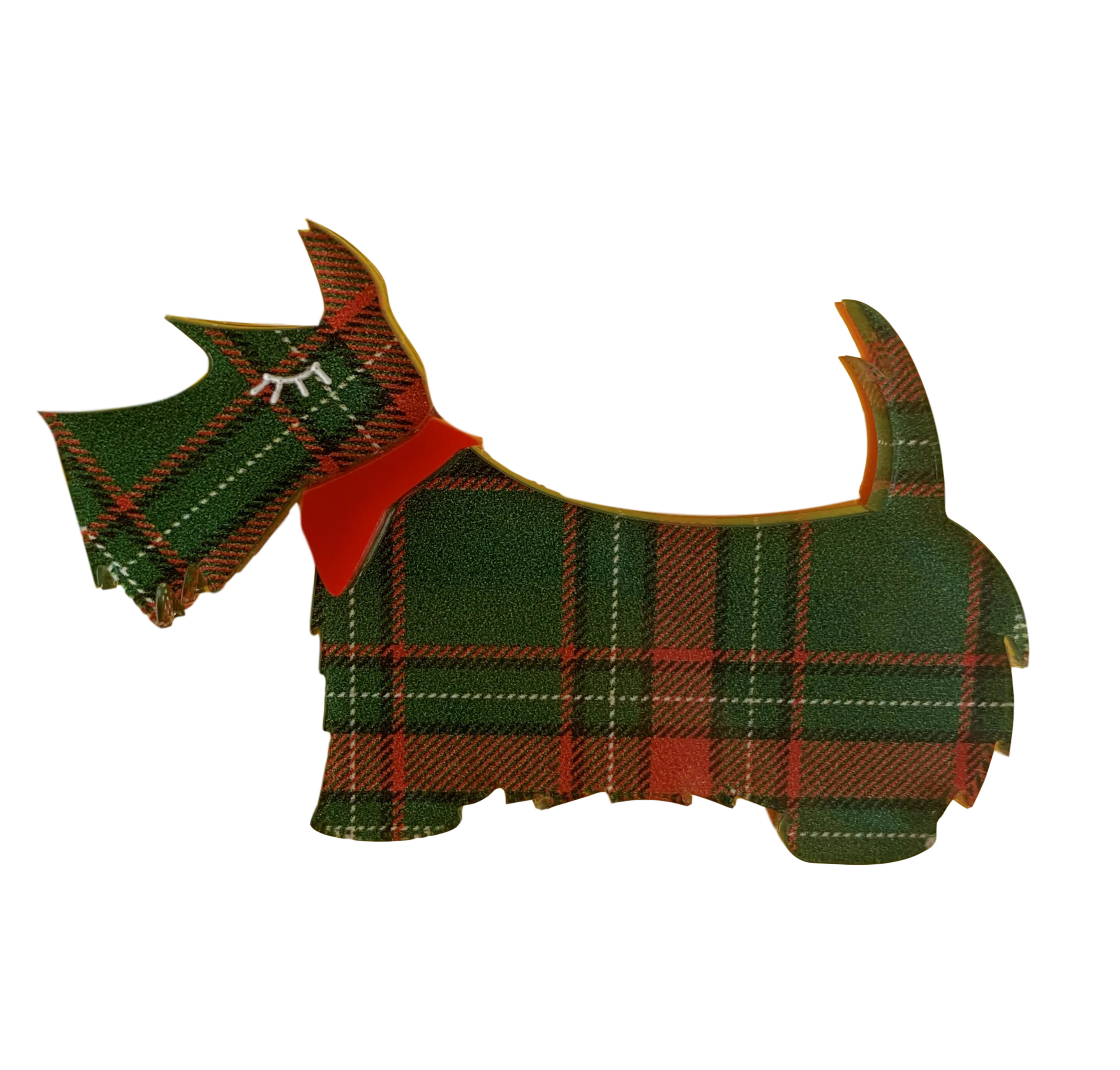 Christmas Scotty - Brooch