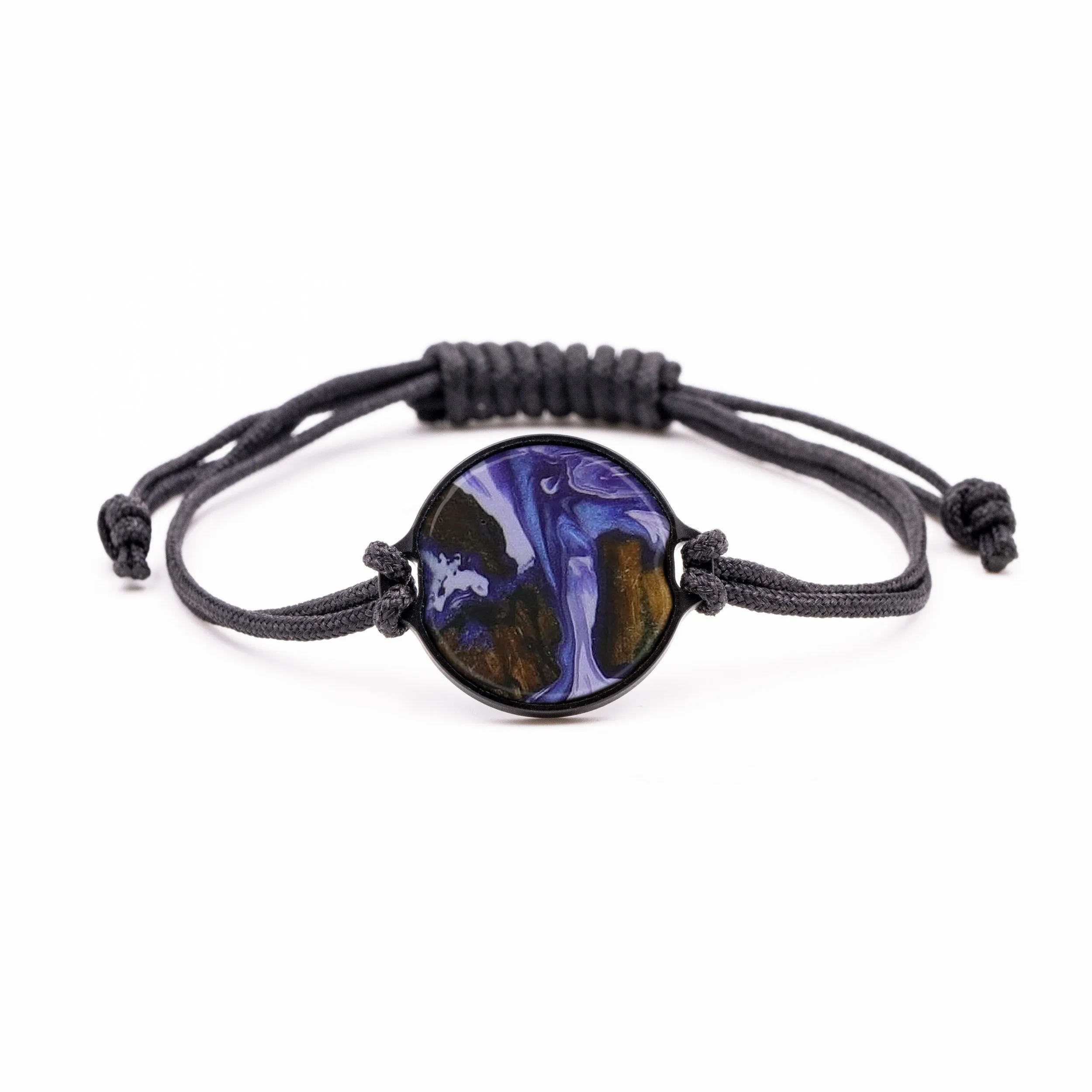 Circle Wood Resin Bracelet - Precious (Mosaic, 573681)