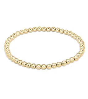 Classic Gold 4mm Bead Bracelet