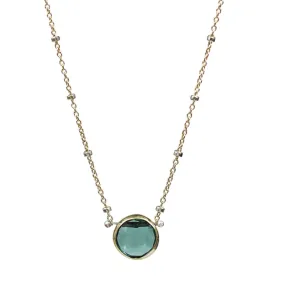Comet Green Quartz Necklace