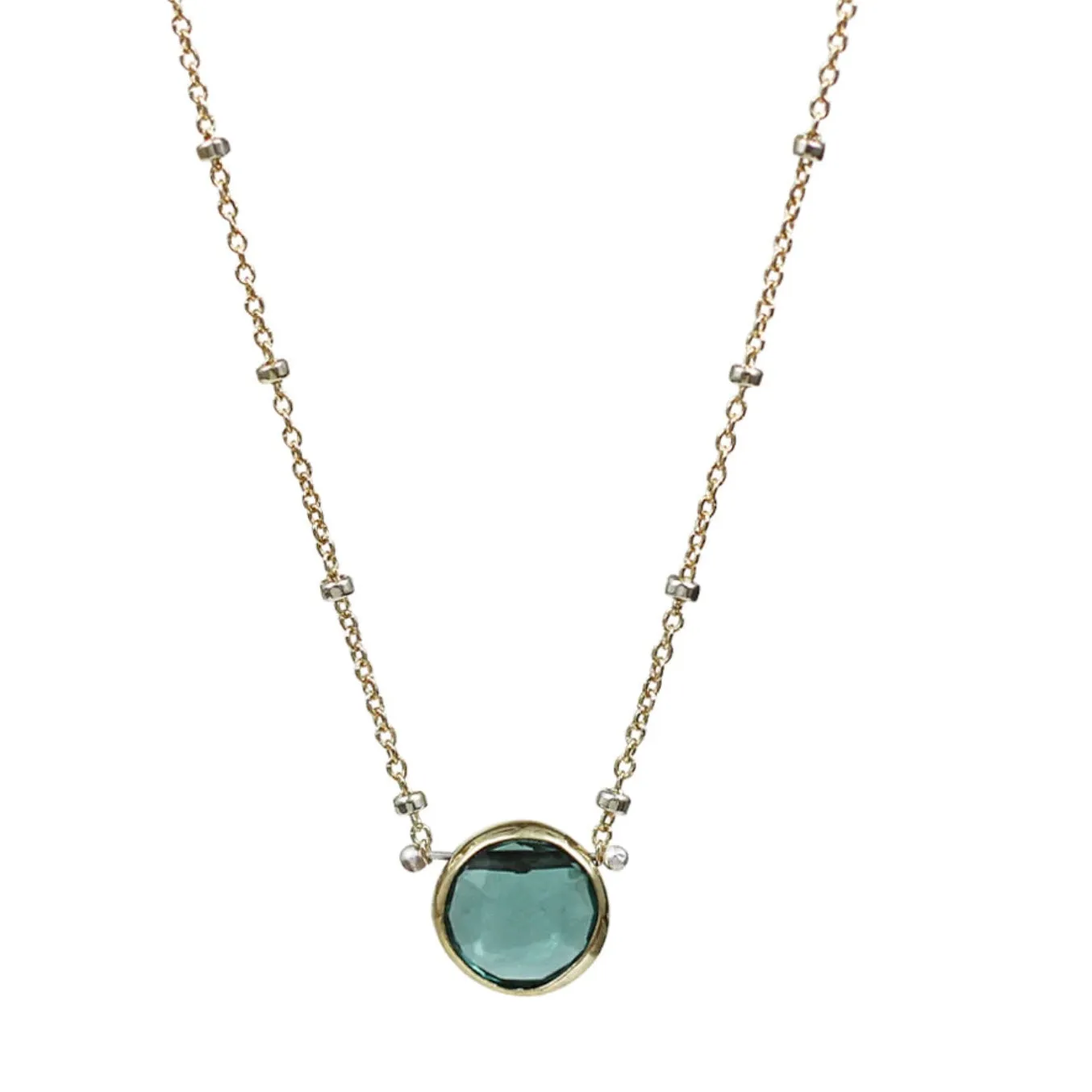 Comet Green Quartz Necklace