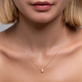 Comino Gold Rose Quartz Necklace
