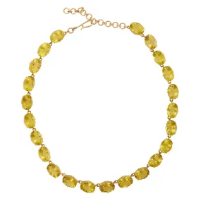 Crown Necklace Lemon Quartz