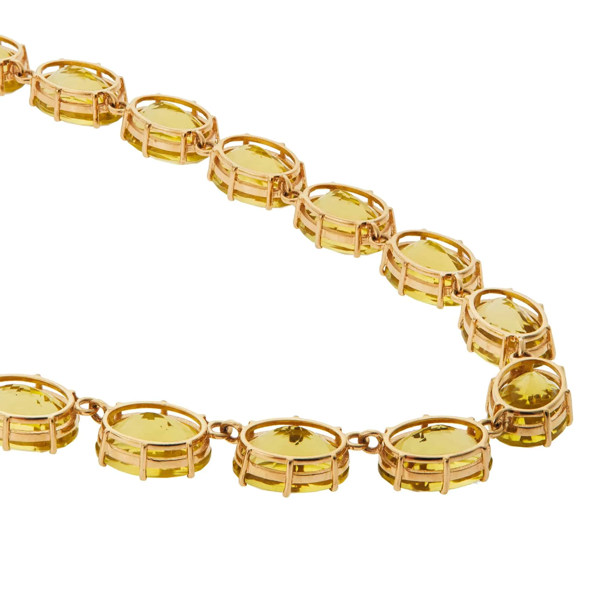 Crown Necklace Lemon Quartz