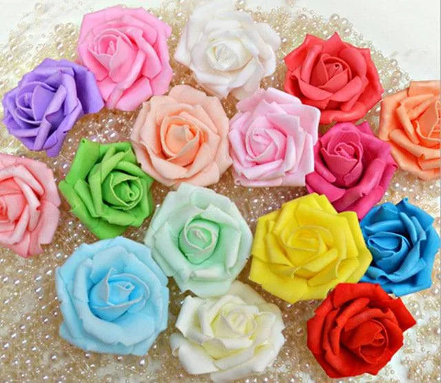 Crystal brooch buttonhole with crystals & Foam roses by Crystal wedding uk