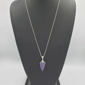 Crystal Titanium Arrowhead Necklace