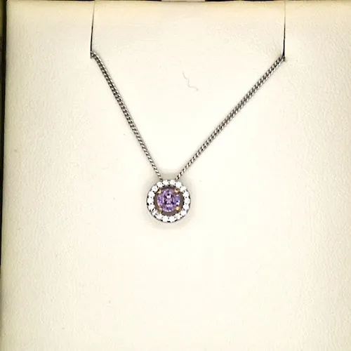 Cubic Zirconia Birthstone Pendant - all birthstones available